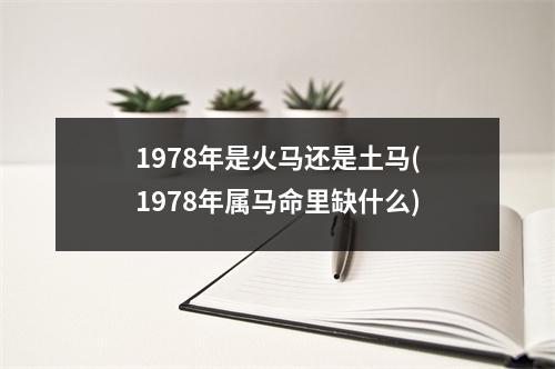 1978年是火马还是土马(1978年属马命里缺什么)