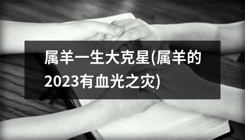 属羊一生大克星(属羊的2023有血光之灾)