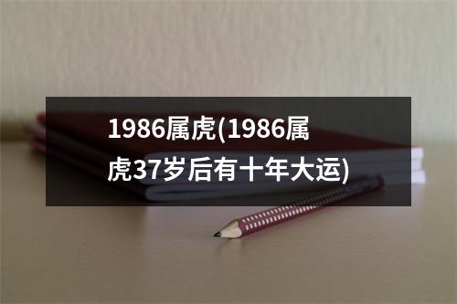 1986属虎(1986属虎37岁后有十年大运)