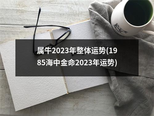 属牛2023年整体运势(1985海中金命2023年运势)