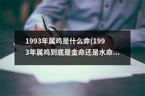 1993年属鸡是什么命(1993年属鸡到底是金命还是水命)