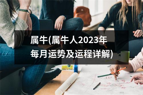 属牛(属牛人2023年每月运势及运程详解)