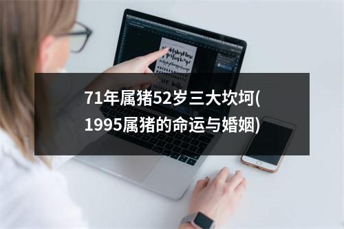 71年属猪52岁三大坎坷(1995属猪的命运与婚姻)