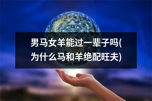 男马女羊能过一辈子吗(为什么马和羊绝配旺夫)